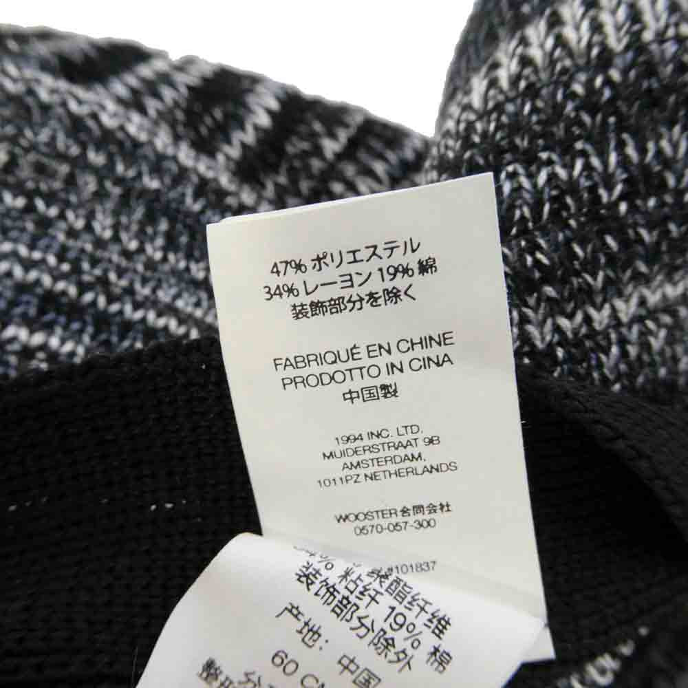 Supreme シュプリーム 25SS Open Knit Crusher オープン ニット クラッシャー バケット ハット 帽子 ブラック系 MEDIUM/LARGE【美品】【中古】