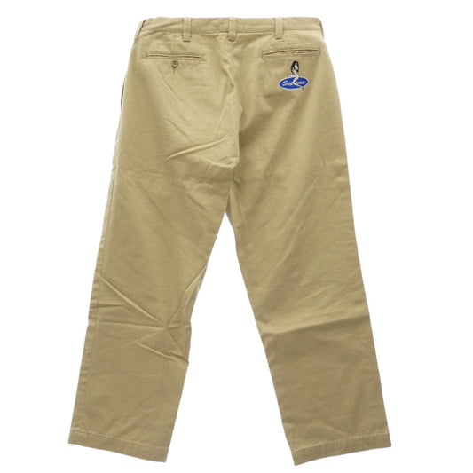 Supreme シュプリーム 23AW Pin Up Chino Pant ロゴ コットン チノ パンツ カーキ ベージュ系 32【中古】