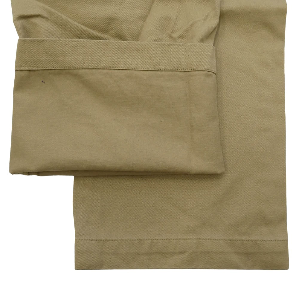 Supreme シュプリーム 23AW Pin Up Chino Pant ロゴ コットン チノ パンツ カーキ ベージュ系 32【中古】