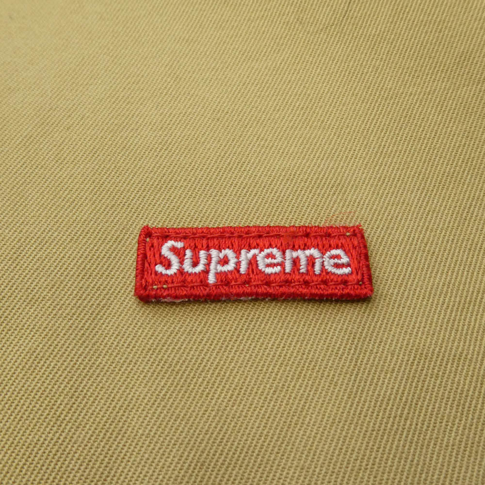 Supreme シュプリーム 23AW Small Box Shirt スモール ボックス ロゴ パッチ コットン ボタンダウン 長袖 シャツ ベージュ系 L【中古】