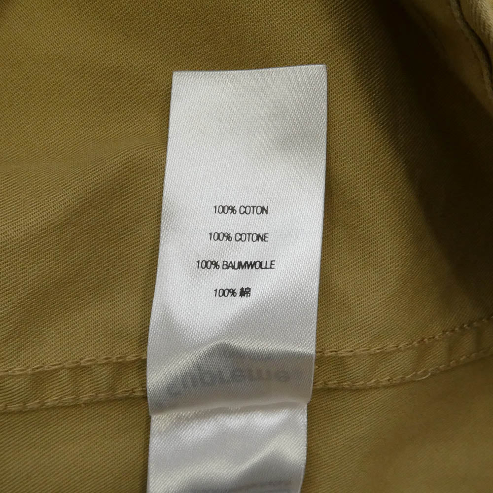 Supreme シュプリーム 23AW Small Box Shirt スモール ボックス ロゴ パッチ コットン ボタンダウン 長袖 シャツ ベージュ系 L【中古】