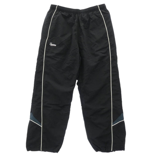 Supreme シュプリーム 25AW Contrast Piping Track Pant コントラスト パイピング ロゴ トラック パンツ ブラック系 L【美品】【中古】
