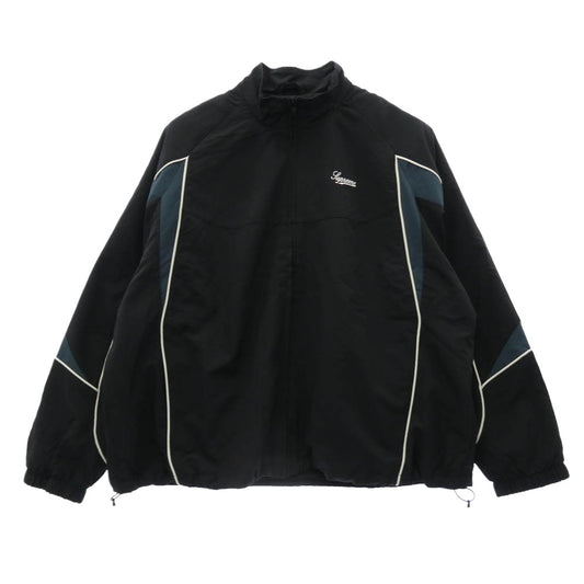 Supreme シュプリーム 25AW Contrast Piping Track Jacket コントラスト パイピング ロゴ トラック ジャケット ブラック系 L【中古】