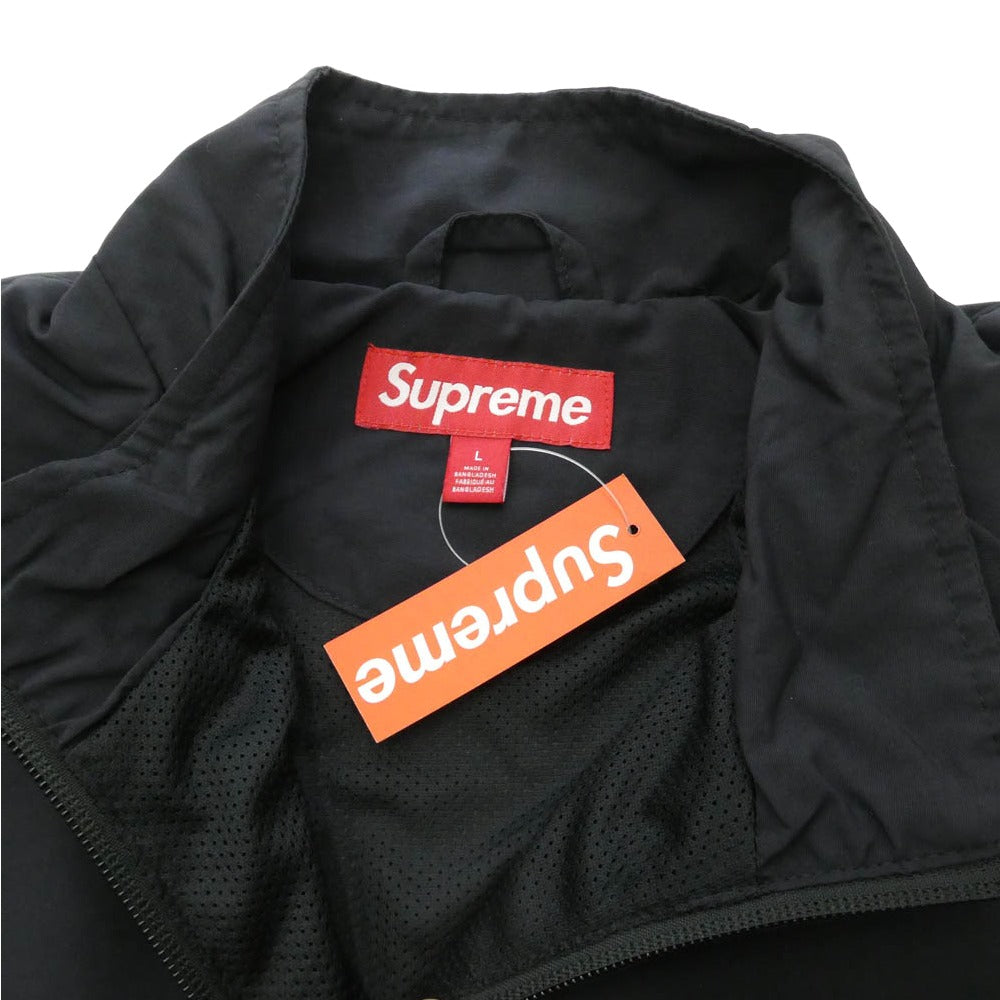 Supreme シュプリーム 25AW Contrast Piping Track Jacket コントラスト パイピング ロゴ トラック ジャケット ブラック系 L【中古】