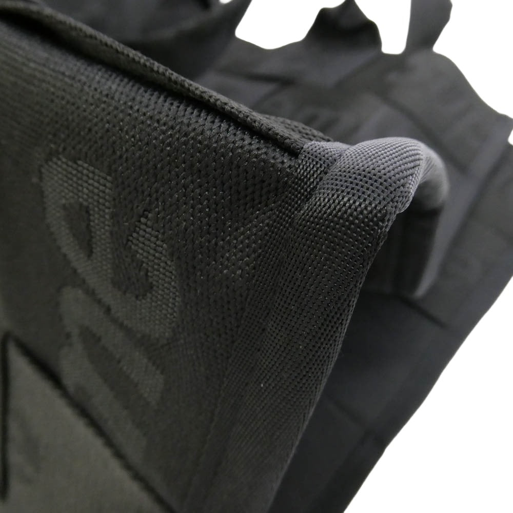Supreme シュプリーム 23SS Woven Large Tote ウーブン ラージ トート バッグ ブラック系【極上美品】【中古】
