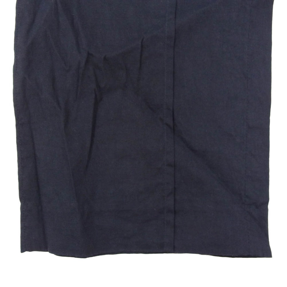 theory セオリー luxe リュクス 無地 リネン混 テーパード パンツ ネイビー系 38【中古】