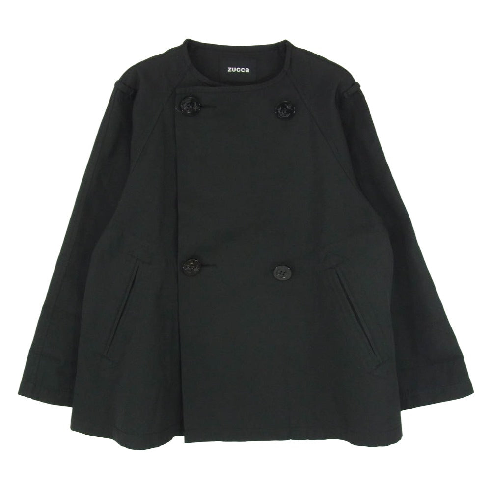 ZUCCa ズッカ ZU71FA023 ダブル ショート コート ブラック系 M【中古】