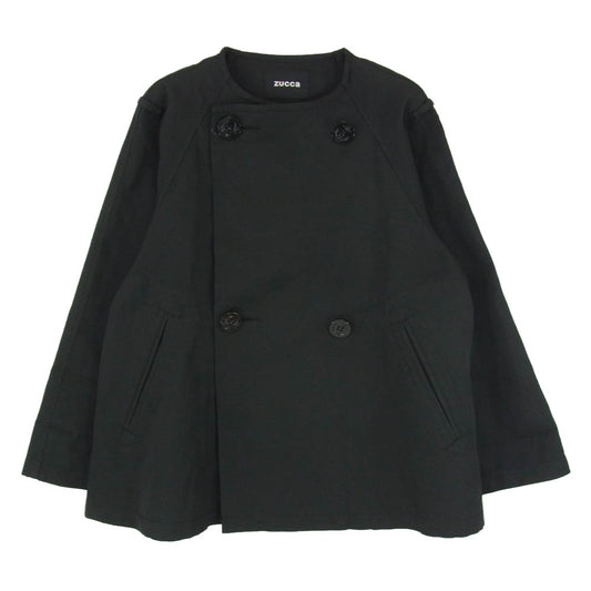 ZUCCa ズッカ ZU71FA023 ダブル ショート コート ブラック系 M【中古】