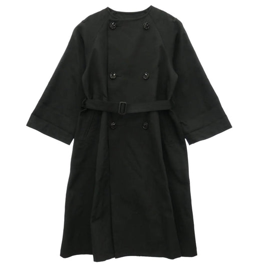ZUCCa ズッカ ZU71FA023　 ダブル ロング コート ブラック系 S【中古】