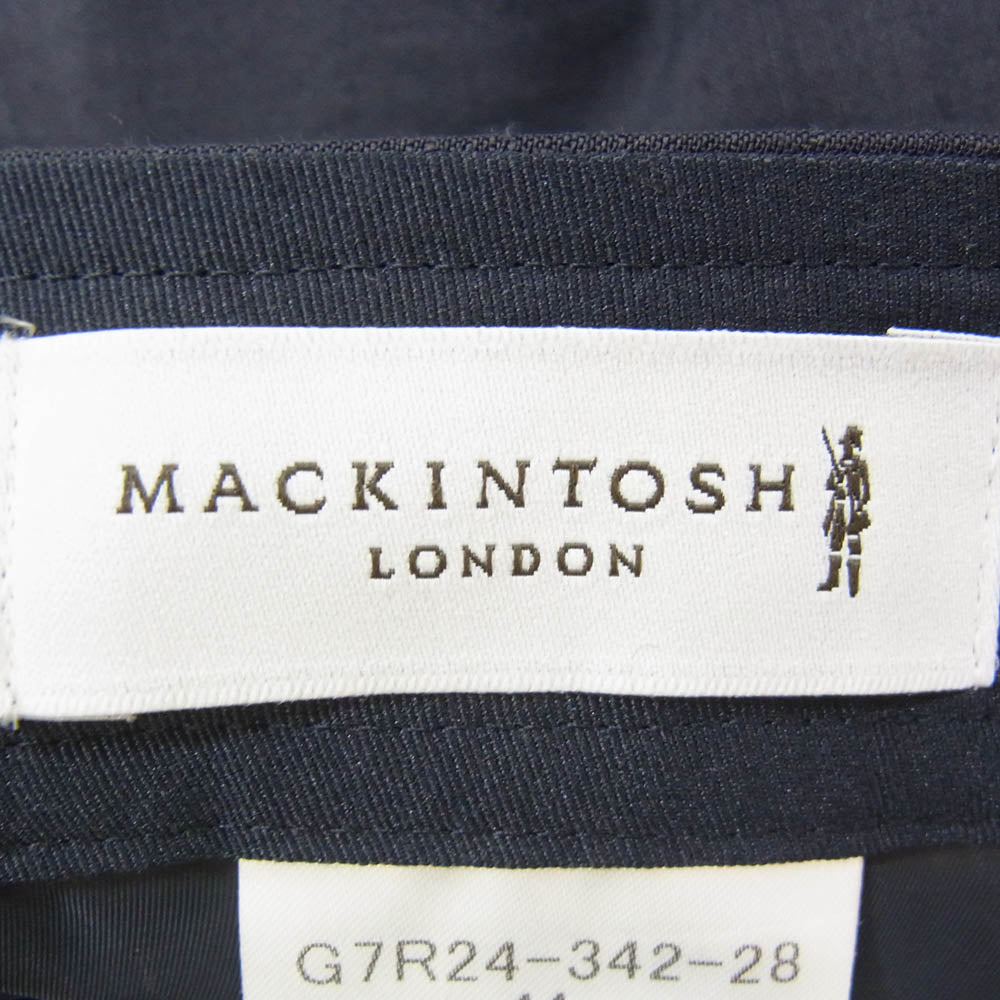 Mackintosh マッキントッシュ G7R24-342-28 リネン混 テーパード パンツ ネイビー系 44【新古品】【未使用】【中古】