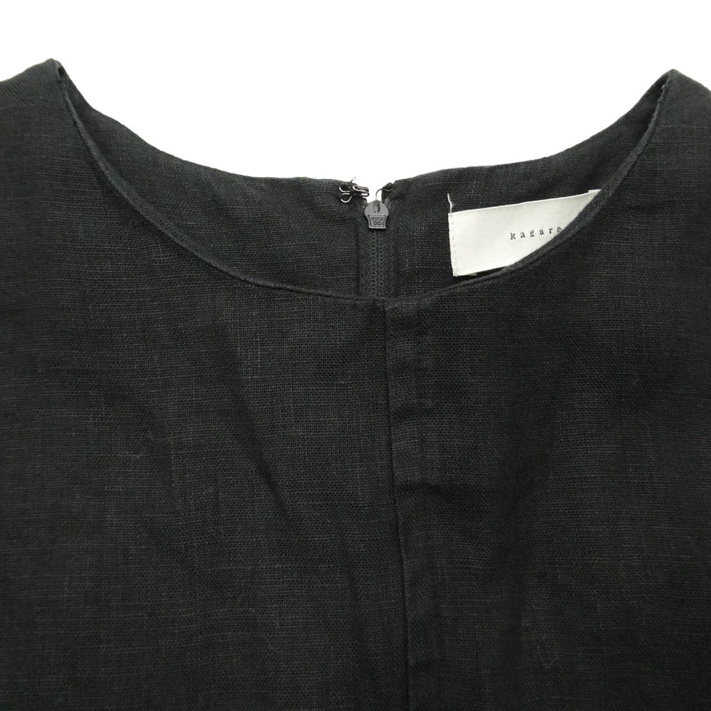 かぐれ 24SS GAA5-24S010 リネン オールインワン ブラック系 不明【中古】