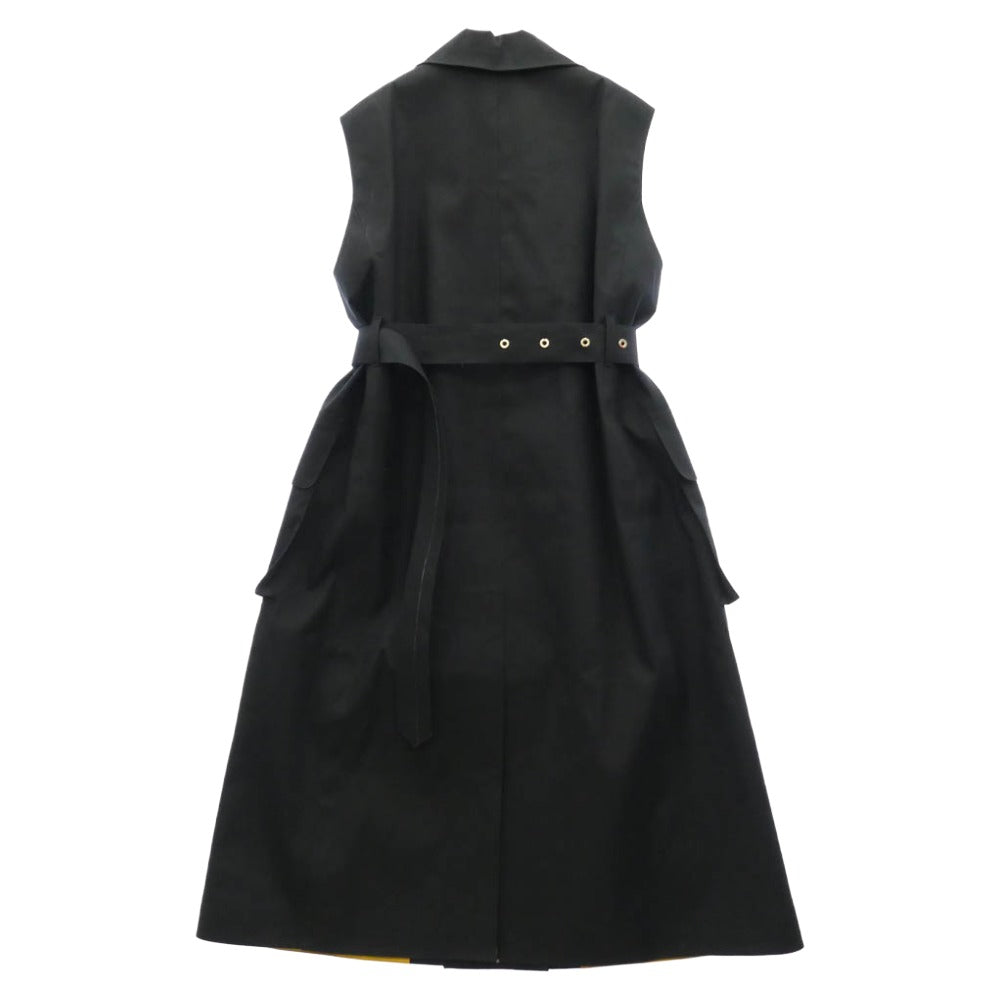 Mackintosh マッキントッシュ L232RO1049ULIDJ 英国製 TULLOCH ゴム引き コットン スリーブレス コート ダークネイビー系 6【中古】