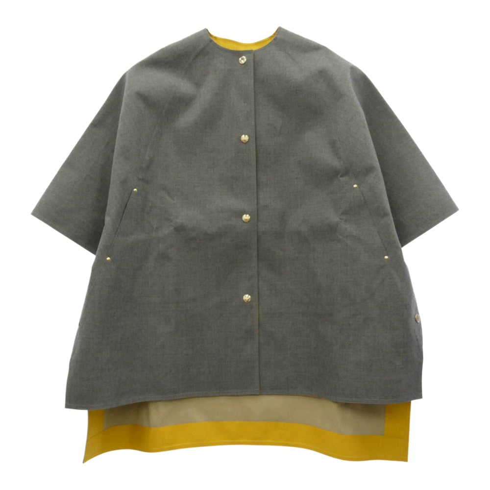 Mackintosh マッキントッシュ 23AW NEW CALDERMILL ゴム引き ポンチョ コート グレー系 6【中古】