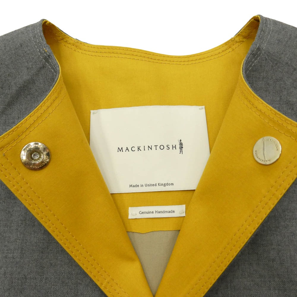 Mackintosh マッキントッシュ 23AW NEW CALDERMILL ゴム引き ポンチョ コート グレー系 6【中古】