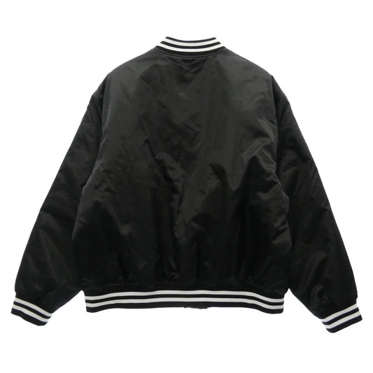 Supreme シュプリーム Champion チャンピオン 26SS × Champion Satin Varsity Jacket チャンピオン サテン ヴァ―シティ ジャケット スタジアム ジャケット スタジャン ブラック系 XXXL【新古品】【未使用】【中古】