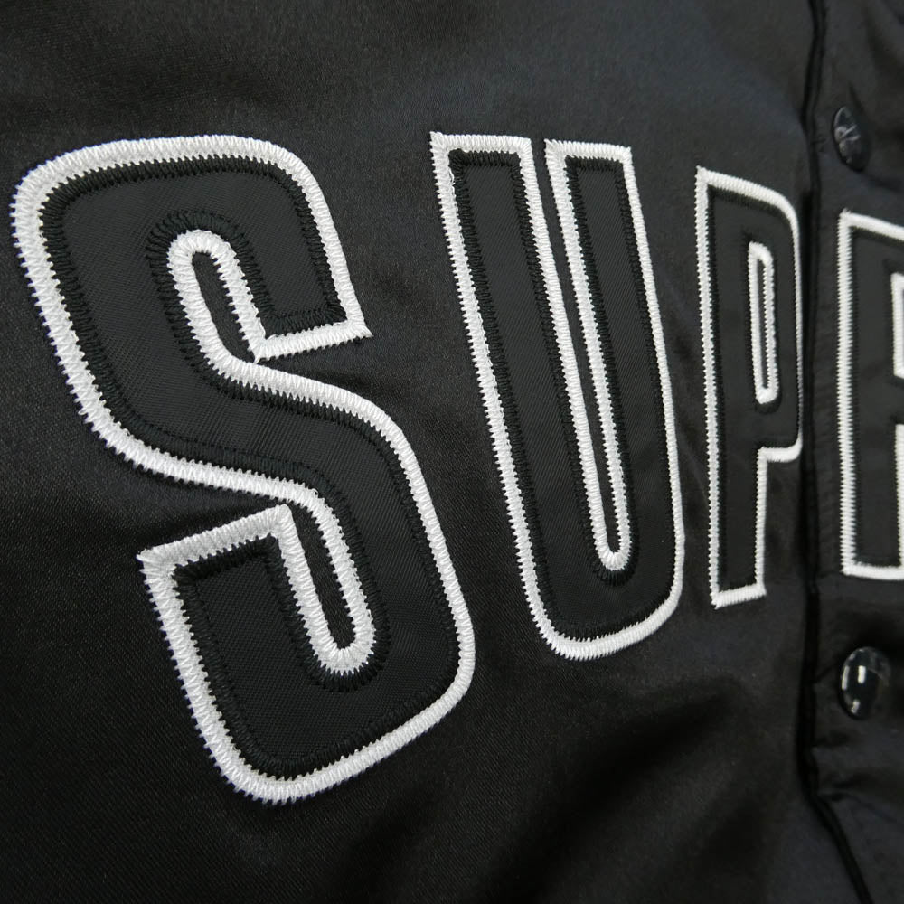Supreme シュプリーム Champion チャンピオン 26SS × Champion Satin Varsity Jacket チャンピオン サテン ヴァ―シティ ジャケット スタジアム ジャケット スタジャン ブラック系 XXXL【新古品】【未使用】【中古】