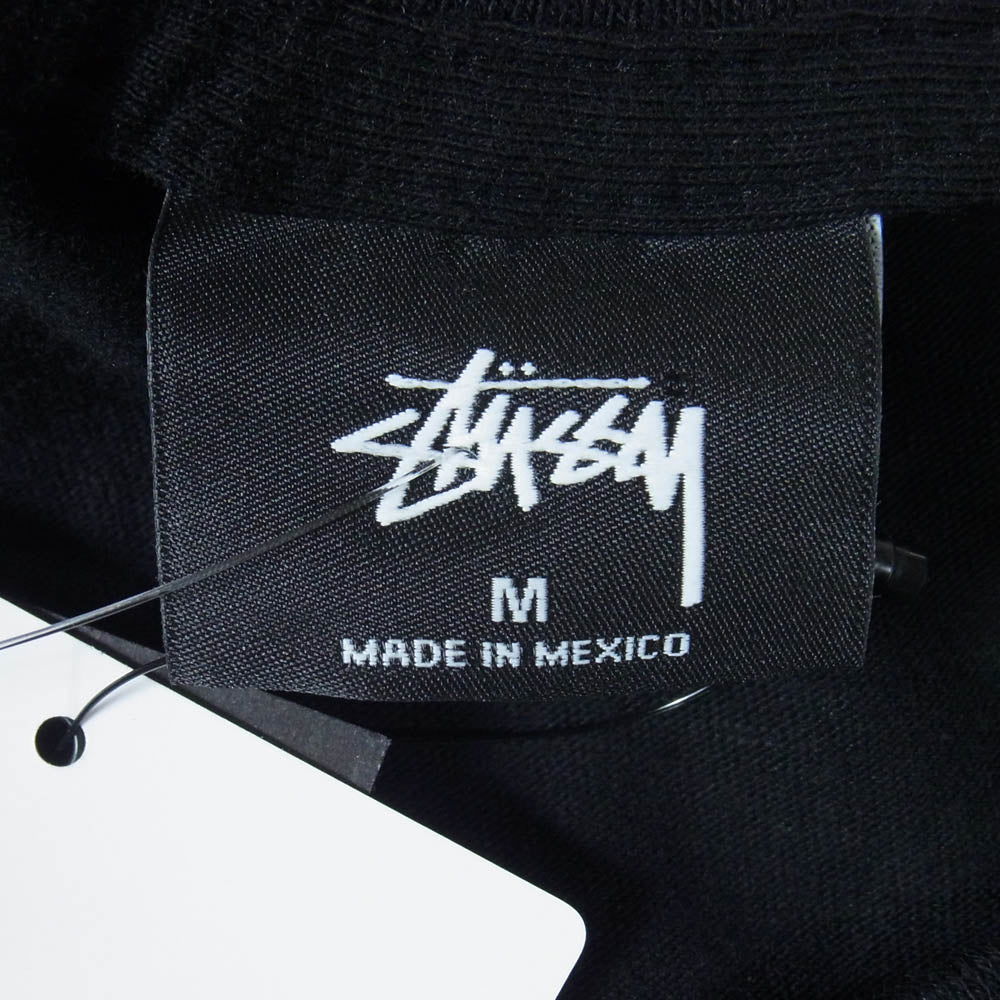 STUSSY ステューシー SOPHNET. ソフネット 3902839 x sophnet 35周年記念コラボ Embroidery Tee フロント ロゴ 刺繍 Ｔシャツ ソフネット 半袖カットソー ブラック系 M【新古品】【未使用】【中古】