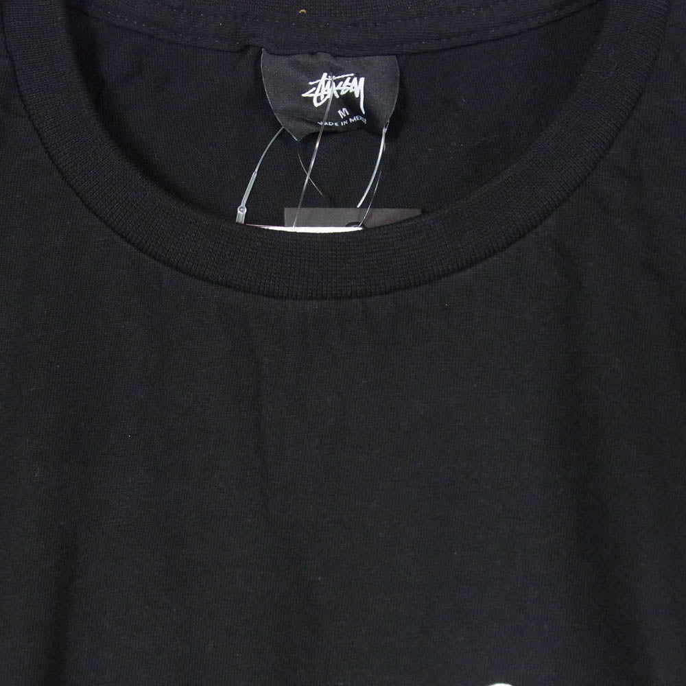 STUSSY ステューシー SOPHNET. ソフネット 3902837 x sophnet 35周年記念コラボ World Tour Tee ワールドツアー フロント ロゴプリント Ｔシャツ ソフネット 半袖カットソー ブラック系 M【新古品】【未使用】【中古】