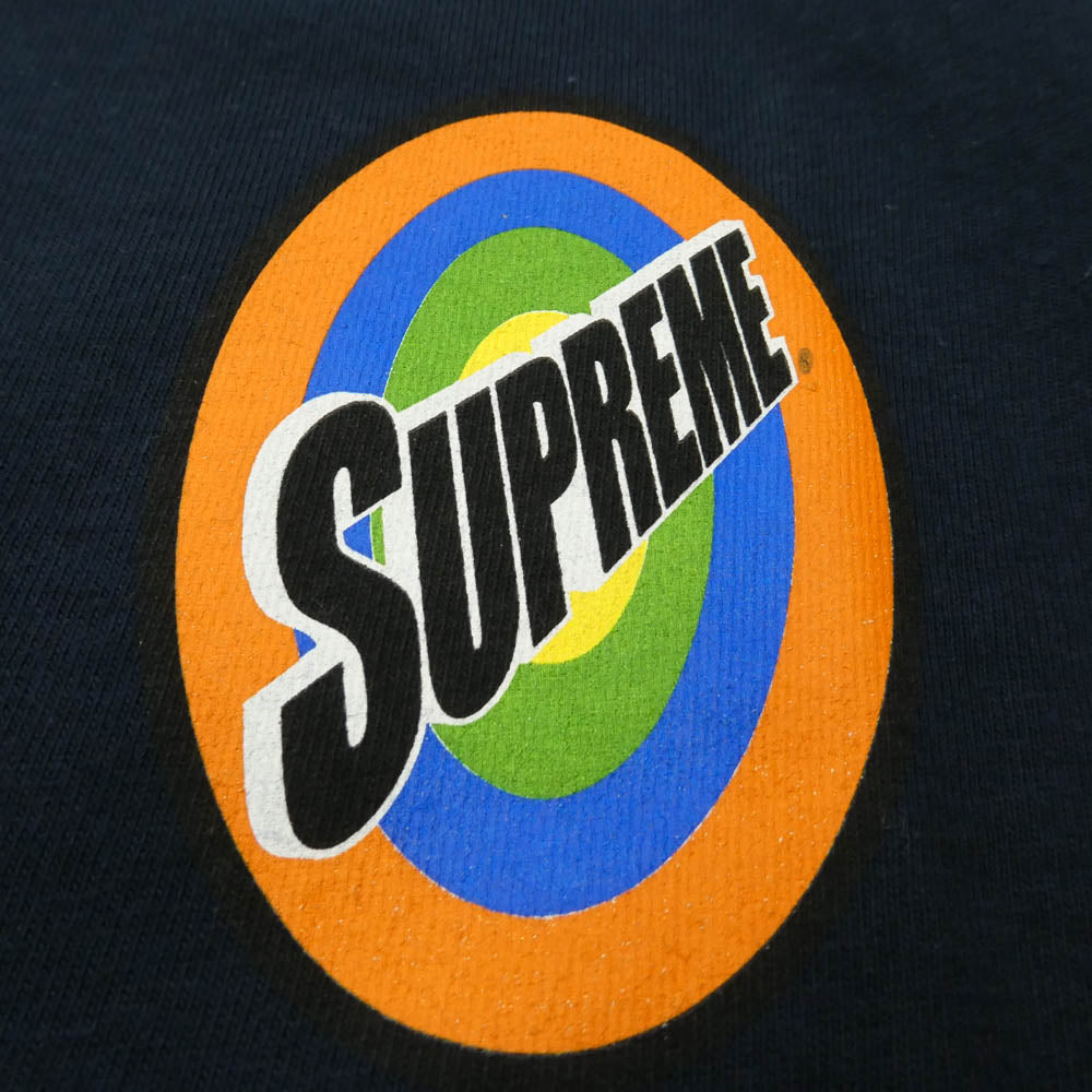 Supreme シュプリーム 16SS USA製 Spin Tee スピン フロント バックプリント Tシャツ 半袖カットソー ダークネイビー系 M【極上美品】【中古】