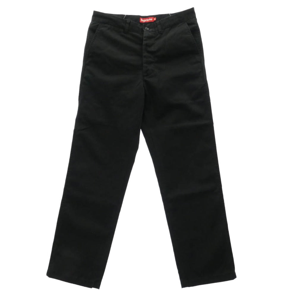 Supreme シュプリーム chino pants チノ パンツ ワーク パンツ 32 ブラック系 32【中古】