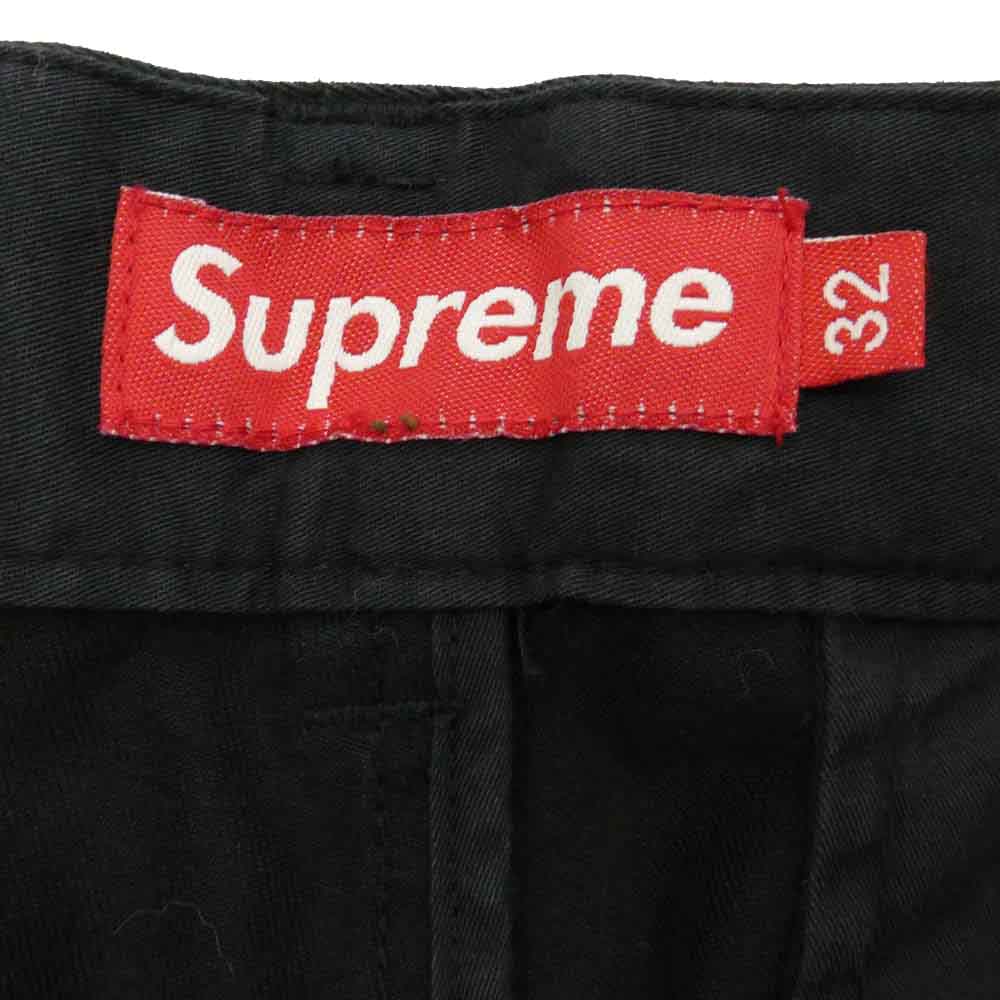 Supreme シュプリーム chino pants チノ パンツ ワーク パンツ 32 ブラック系 32【中古】