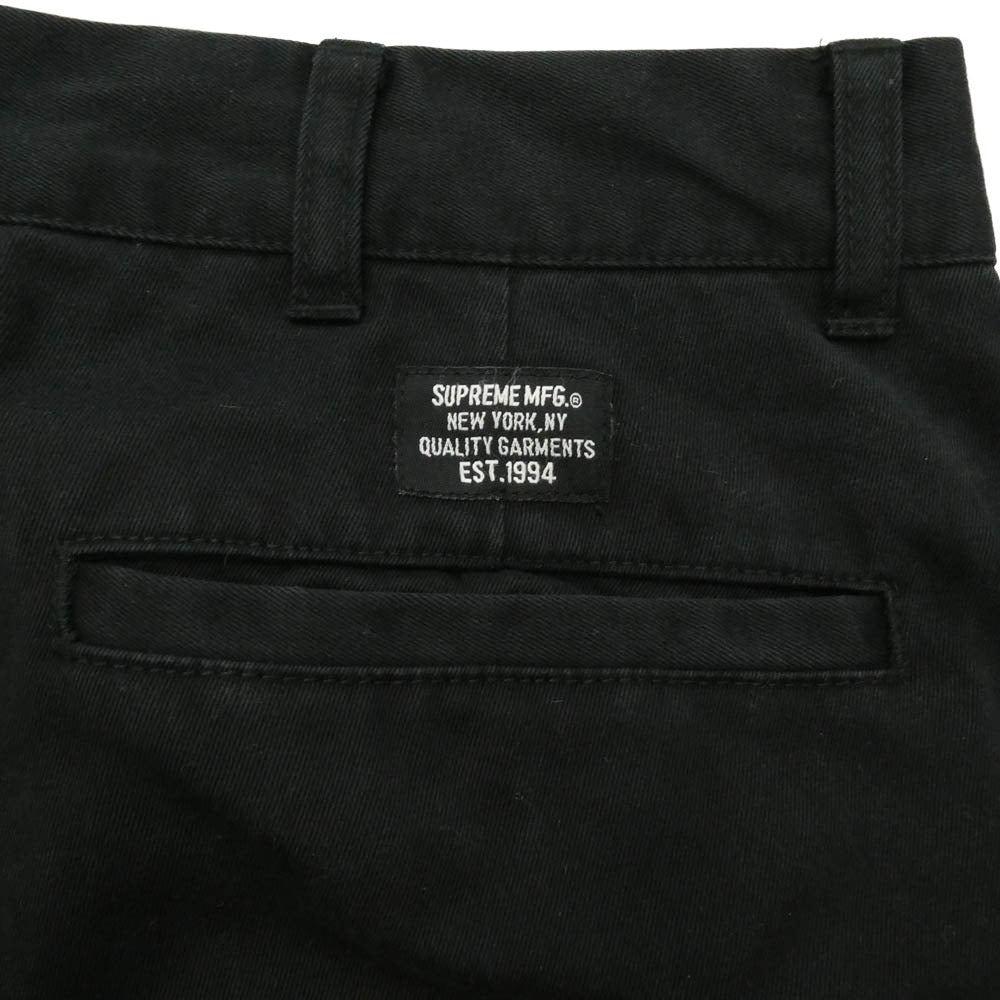 Supreme シュプリーム chino pants チノ パンツ ワーク パンツ 32 ブラック系 32【中古】