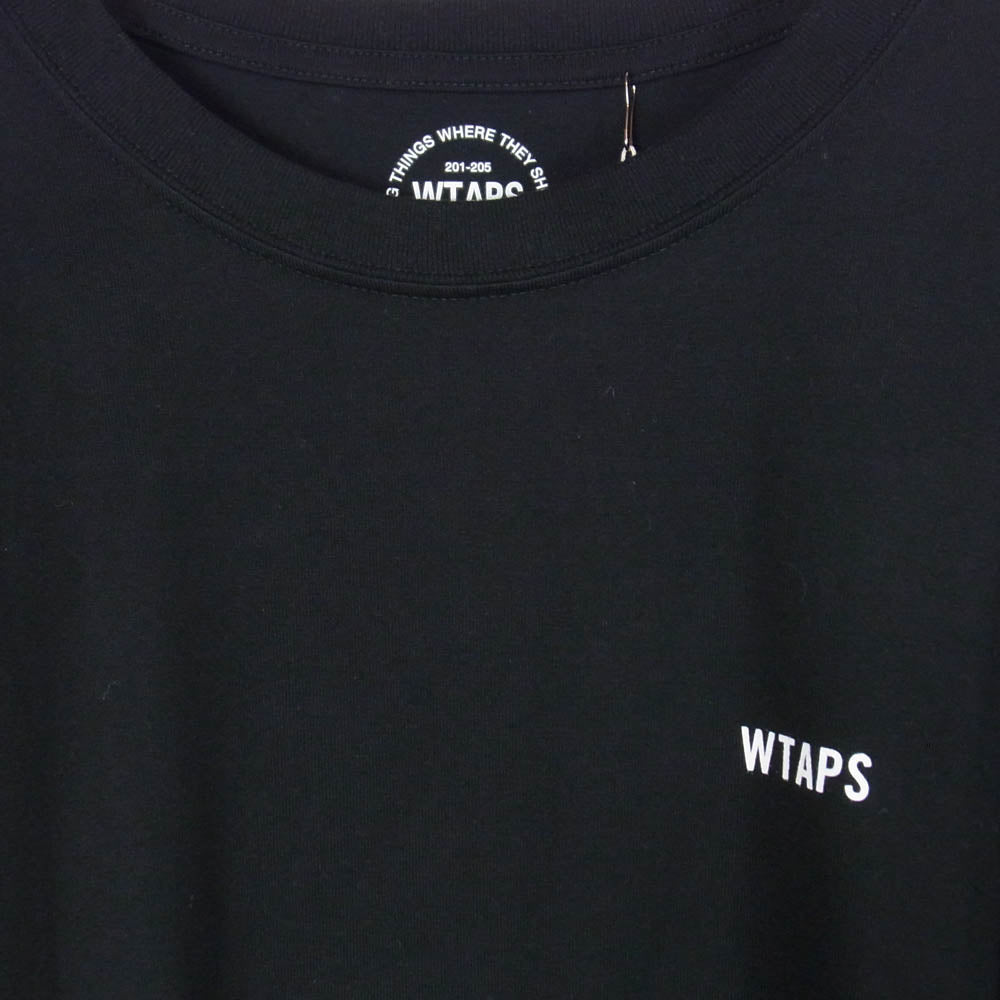 WTAPS ダブルタップス 16SS 161ATDT-LT01S SPOT LONG LIVE L/S TEE SCREEN スポット ロング リブ スクリーン Ｔシャツ 長袖 カットソー ブラック系 2【新古品】【未使用】【中古】