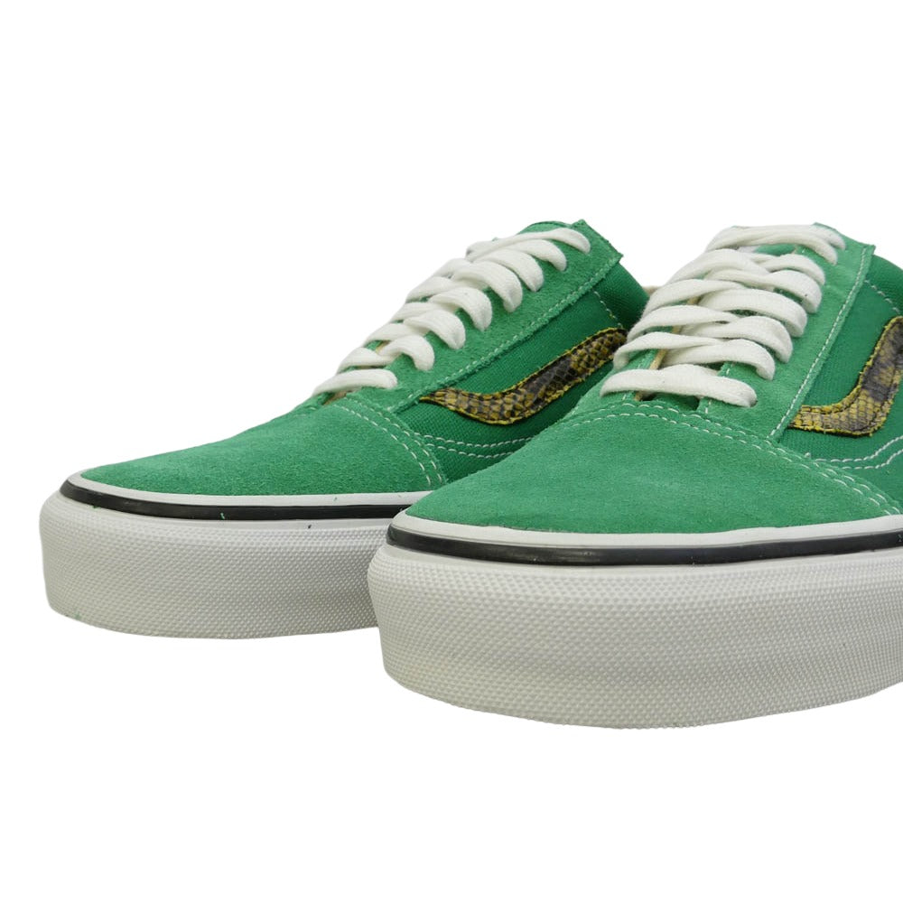 Supreme シュプリーム VANS バンズ 10SS VN-0K6N18Q × VANS OLD SCHOOL 92 バンズ オールドスクール グリーン ゴールドスネーク ローカットスニーカー グリーン系 27.5cm【新古品】【未使用】【中古】