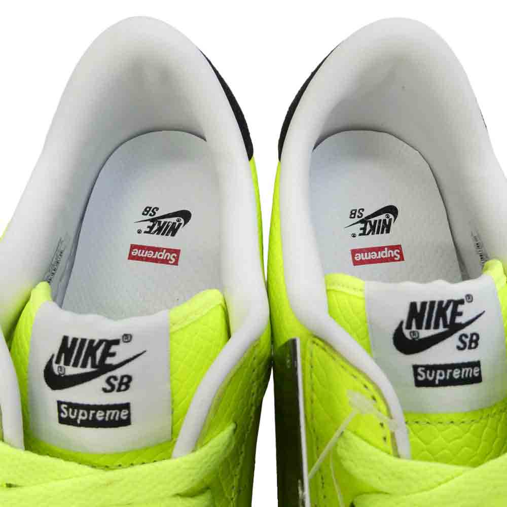 Supreme シュプリーム NIKE SB ナイキエスビー 556045-710 × NIKE SB Tennis Classic Volt ナイキ エスビー テニスクラシック ボルト ローカット スニーカー ライトグリーン系 27.5cm【極上美品】【中古】