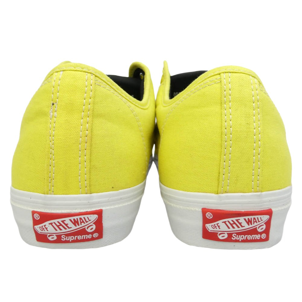 Supreme シュプリーム VANS バンズ 04AW VN-OF35YLW x VANS バンズ ｘ Malcolm Maclaren x Keith Haring マルコム マクラーレン キース・ヘリング V-79 S ローカット スニーカー イエロー系 27.5cm【極上美品】【中古】