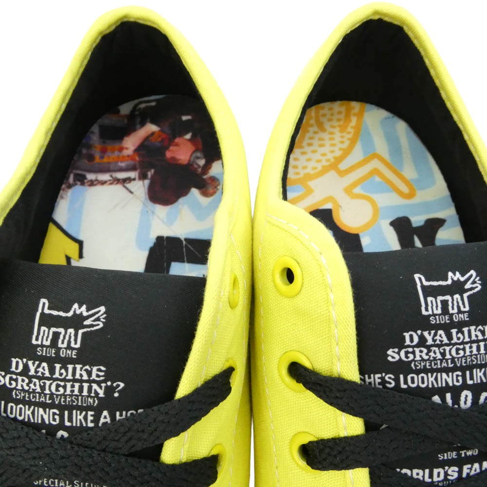 Supreme シュプリーム VANS バンズ 04AW VN-OF35YLW x VANS バンズ ｘ Malcolm Maclaren x Keith Haring マルコム マクラーレン キース・ヘリング V-79 S ローカット スニーカー イエロー系 27.5cm【極上美品】【中古】