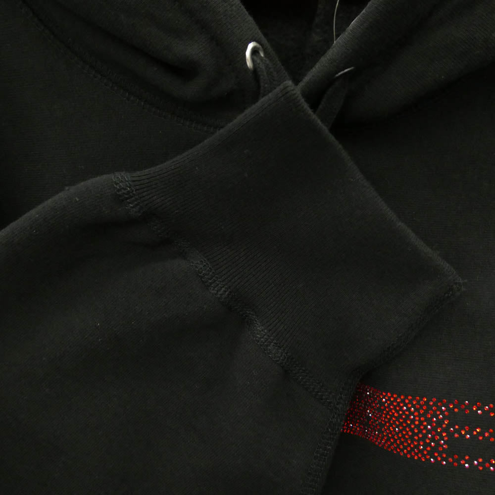 Supreme シュプリーム SWAROVSKI スワロフスキー 25AW x Swarovski スワロフスキー Motion Logo Hooded Sweatshirt モーションロゴ フーディー パーカー ブラック系 L【極上美品】【中古】