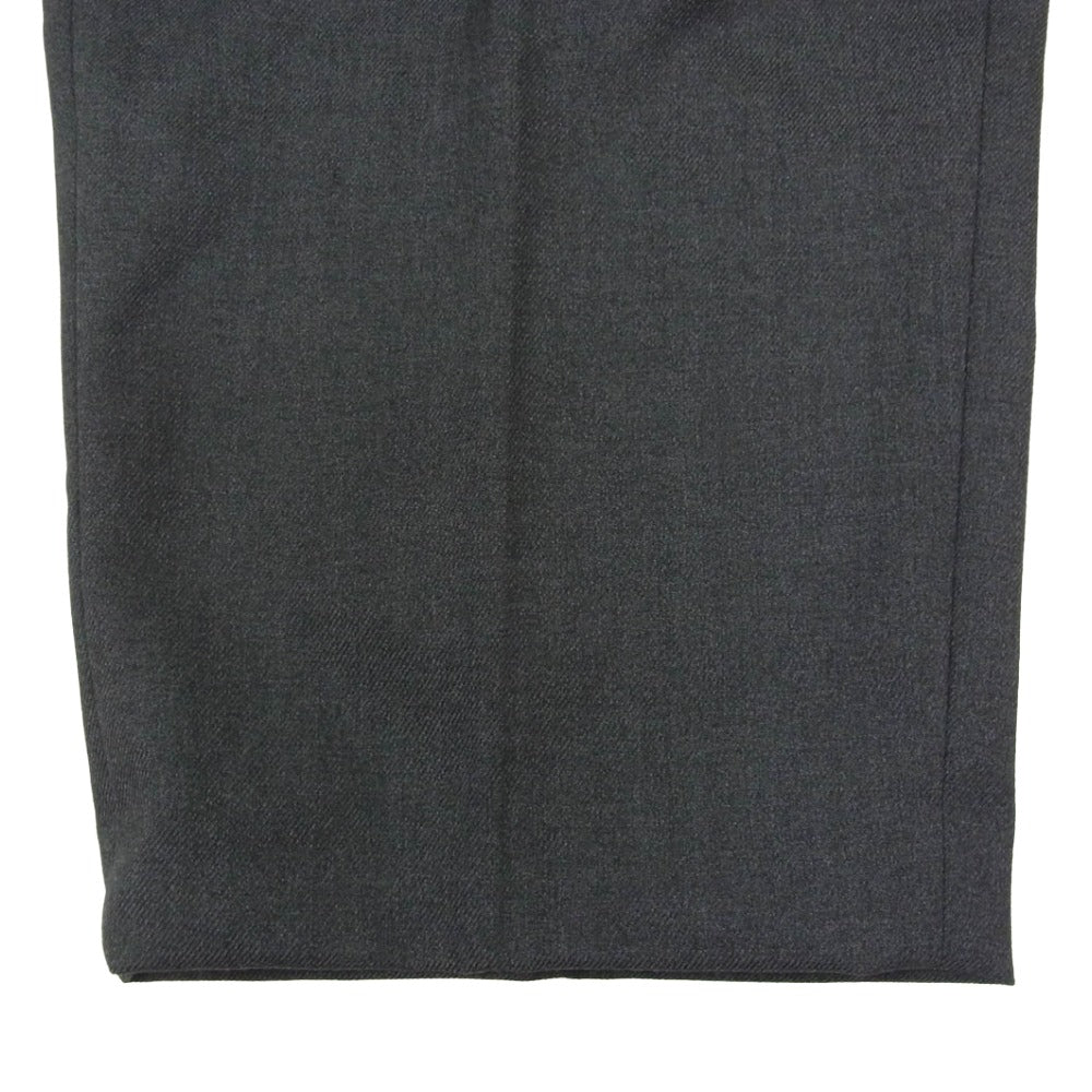 WTAPS ダブルタップス 26SS 261TQDT-PTM03 TRDT1801 TROUSERS WOPL. SERGE サージ生地 ワイド トラウザー パンツ チャコール系 X04【極上美品】【中古】