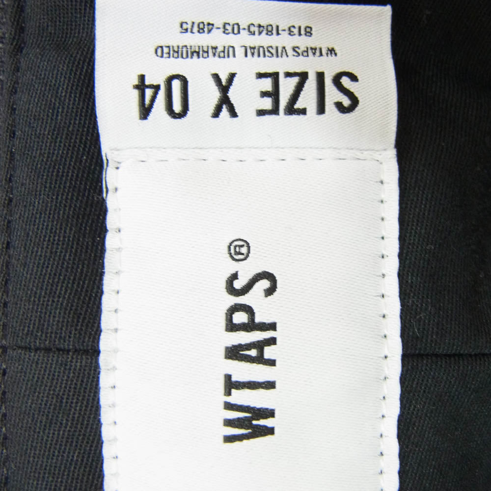WTAPS ダブルタップス 26SS 261TQDT-PTM03 TRDT1801 TROUSERS WOPL. SERGE サージ生地 ワイド トラウザー パンツ チャコール系 X04【極上美品】【中古】