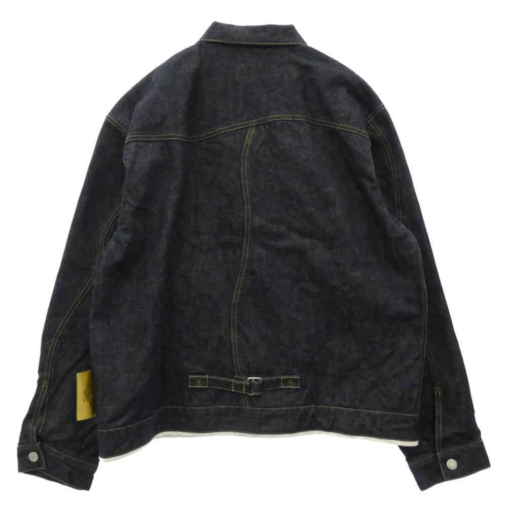 UNDERCOVER アンダーカバー 26SS UC1F4204-5 but beautiful 4.5 歪み加工 リジッド Gジャン デニムジャケット ダークネイビー系 4【美品】【中古】