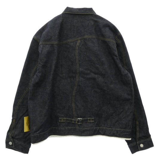 UNDERCOVER アンダーカバー 26SS UC1F4204-5 but beautiful 4.5 歪み加工 リジッド Gジャン デニムジャケット ダークネイビー系 4【美品】【中古】