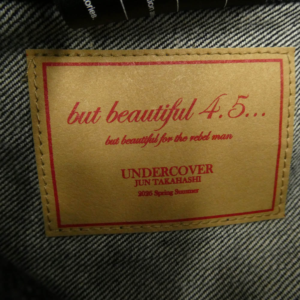 UNDERCOVER アンダーカバー 26SS UC1F4204-5 but beautiful 4.5 歪み加工 リジッド Gジャン デニムジャケット ダークネイビー系 4【美品】【中古】