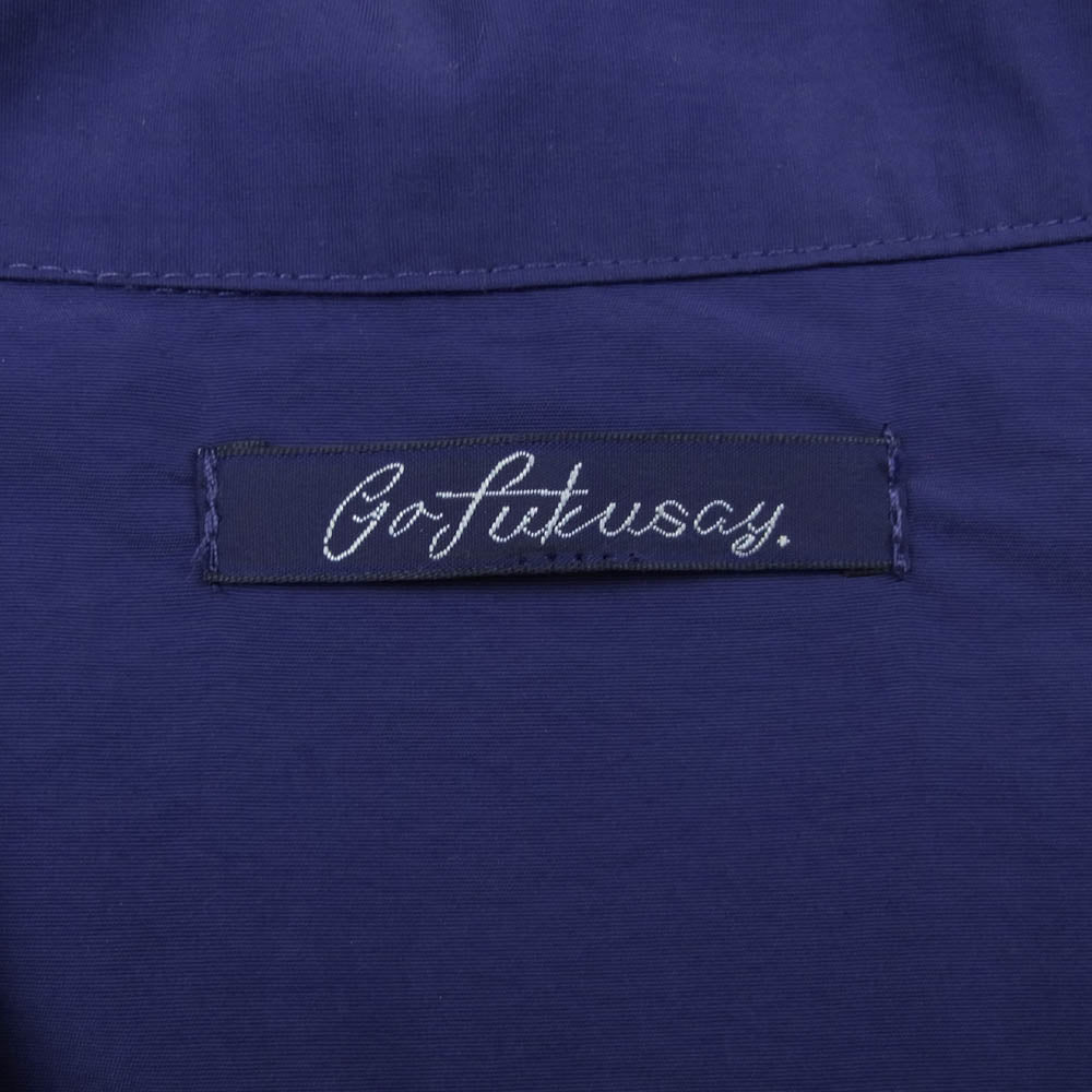 ゴフクセイ SUPPLEX NBDU OPEN COLLAR SHIRTS 半袖 オープンカラー シャツ パープル系【中古】