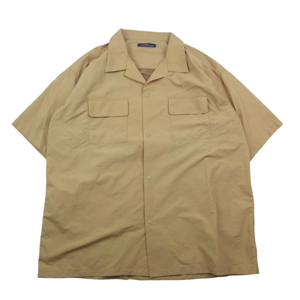 ゴフクセイ SUPPLEX NBDU OPEN COLLAR SHIRTS 半袖 オープンカラー シャツ ベージュ系 ベージュ系【中古】