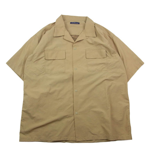 ゴフクセイ SUPPLEX NBDU OPEN COLLAR SHIRTS 半袖 オープンカラー シャツ ベージュ系 ベージュ系【中古】