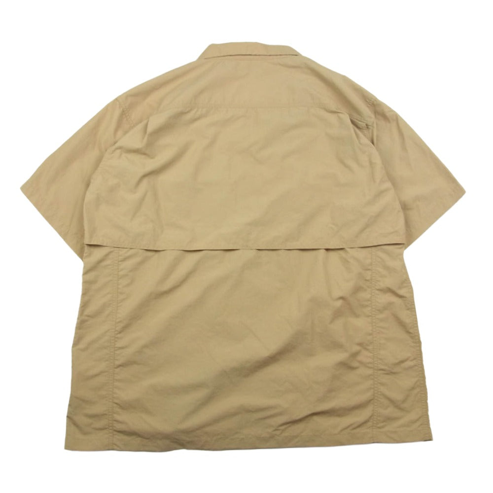 ゴフクセイ SUPPLEX NBDU OPEN COLLAR SHIRTS 半袖 オープンカラー シャツ ベージュ系 ベージュ系【中古】