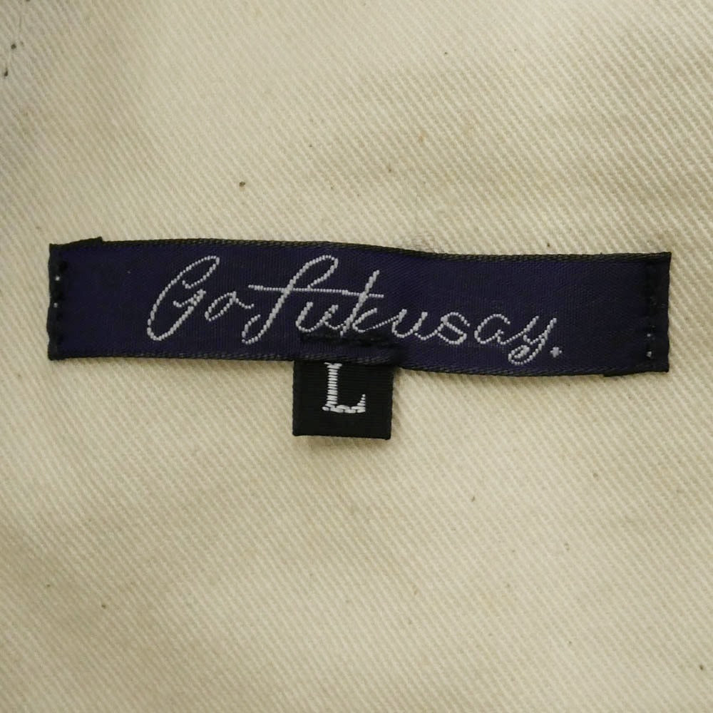 ゴフクセイ TYPE2 CHINO PANTS タイプ2 チノ パンツ ネイビー系 ブラック系 L【美品】【中古】
