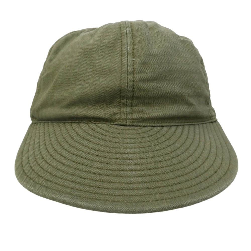 The REAL McCOY'S ザリアルマッコイズ MA22001 TYPE A-3 CAP DECAL ミリタリー キャップ 帽子 デカール モスグリーン系 7 1/2【中古】