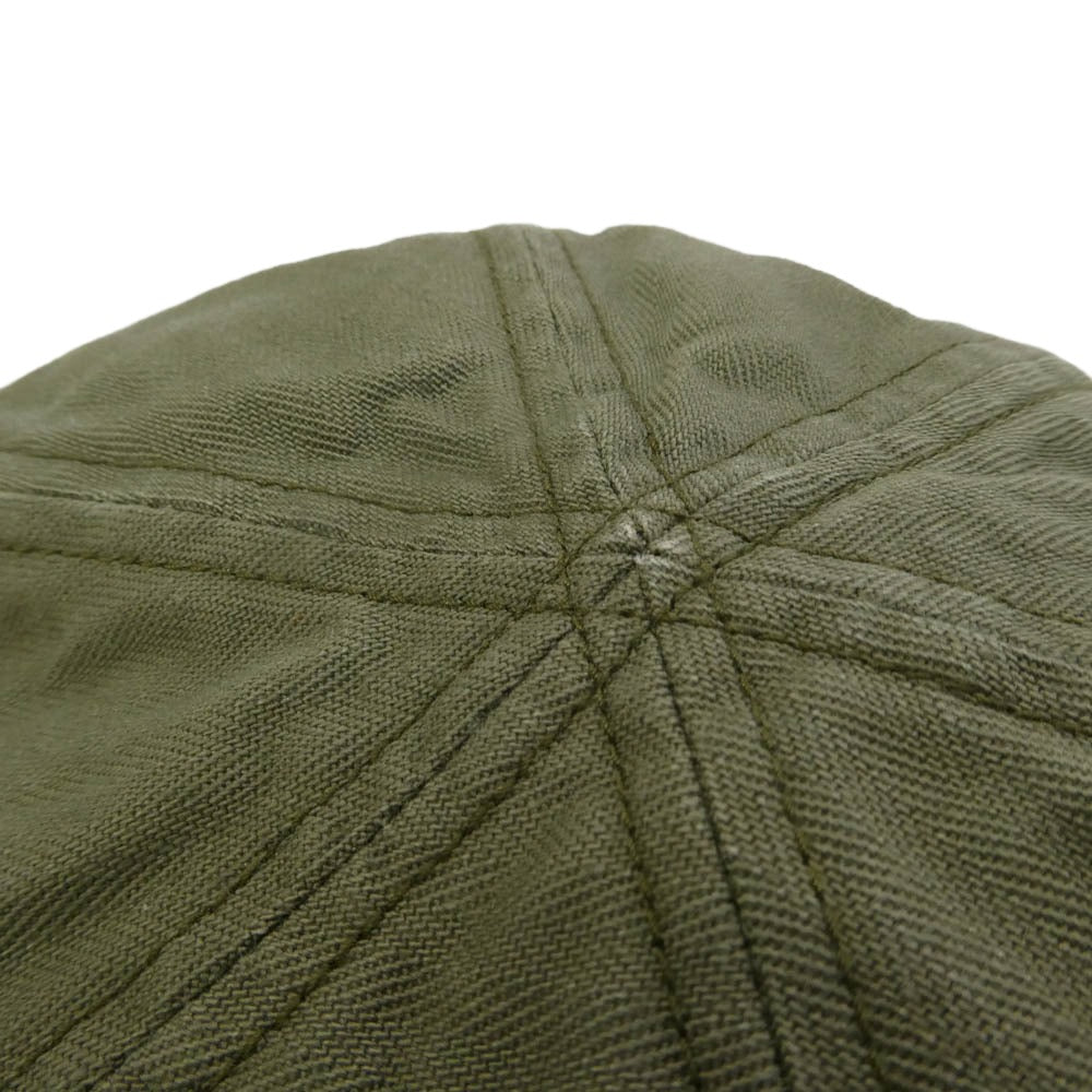The REAL McCOY'S ザリアルマッコイズ MA22001 TYPE A-3 CAP DECAL ミリタリー キャップ 帽子 デカール モスグリーン系 7 1/2【中古】