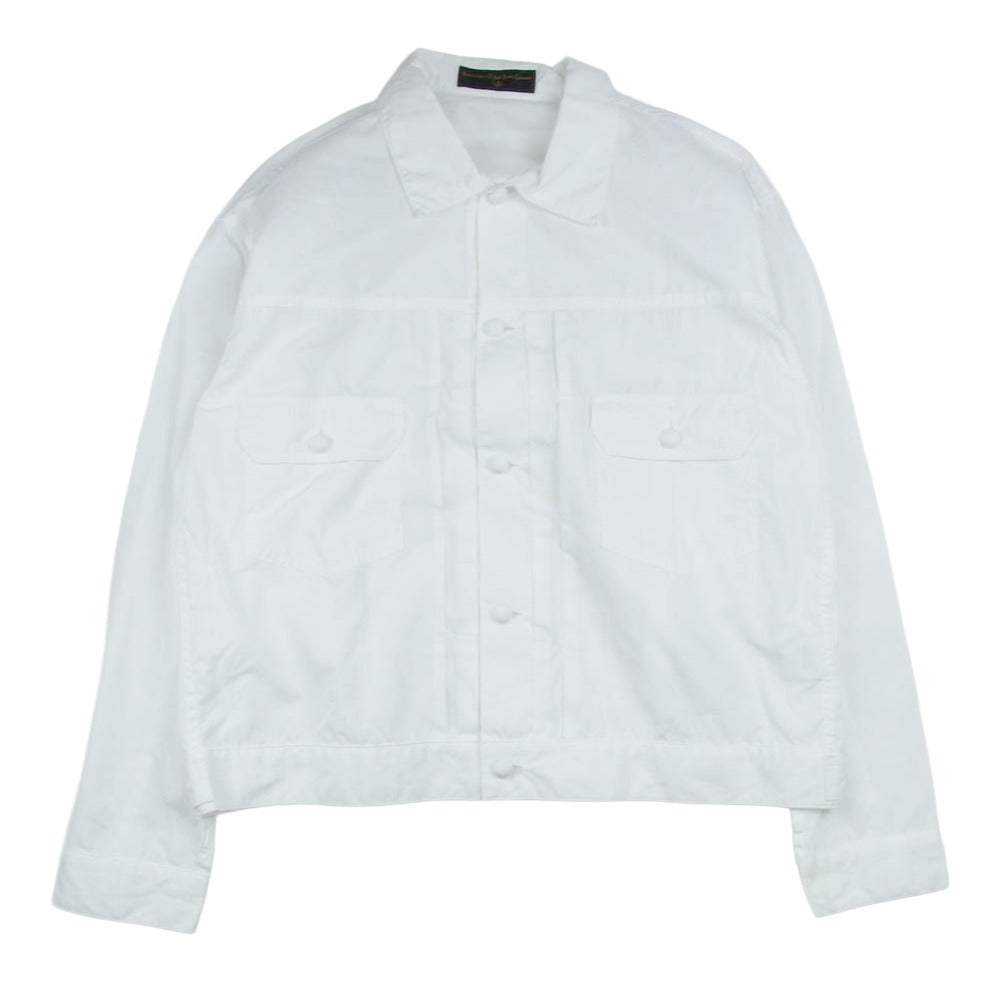 ビーエーエー BOW & ARROW SUPERIOR FRONT PLEATS SHIRT シャツ ジャケット ホワイト系 regular【美品】【中古】