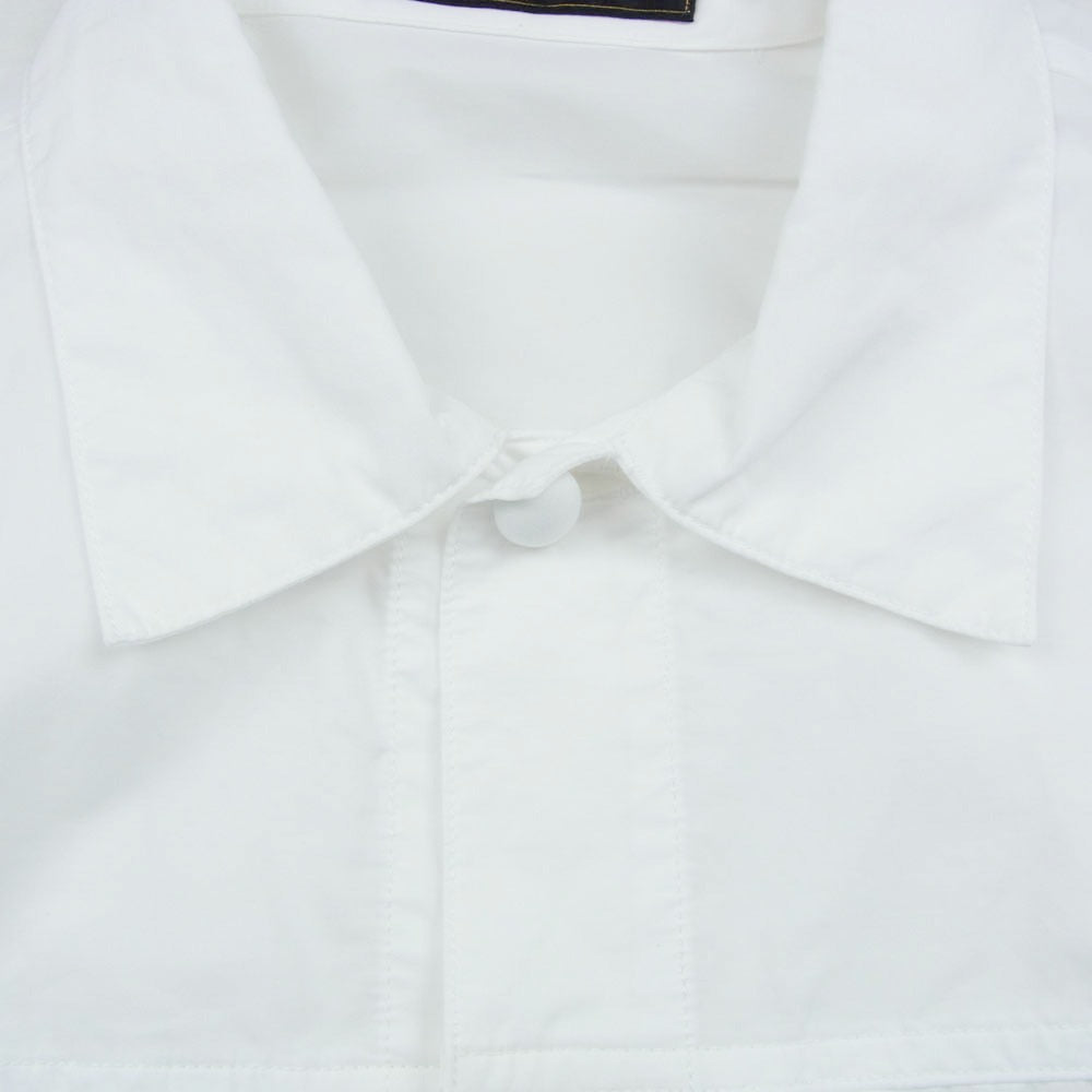 ビーエーエー BOW & ARROW SUPERIOR FRONT PLEATS SHIRT シャツ ジャケット ホワイト系 regular【美品】【中古】