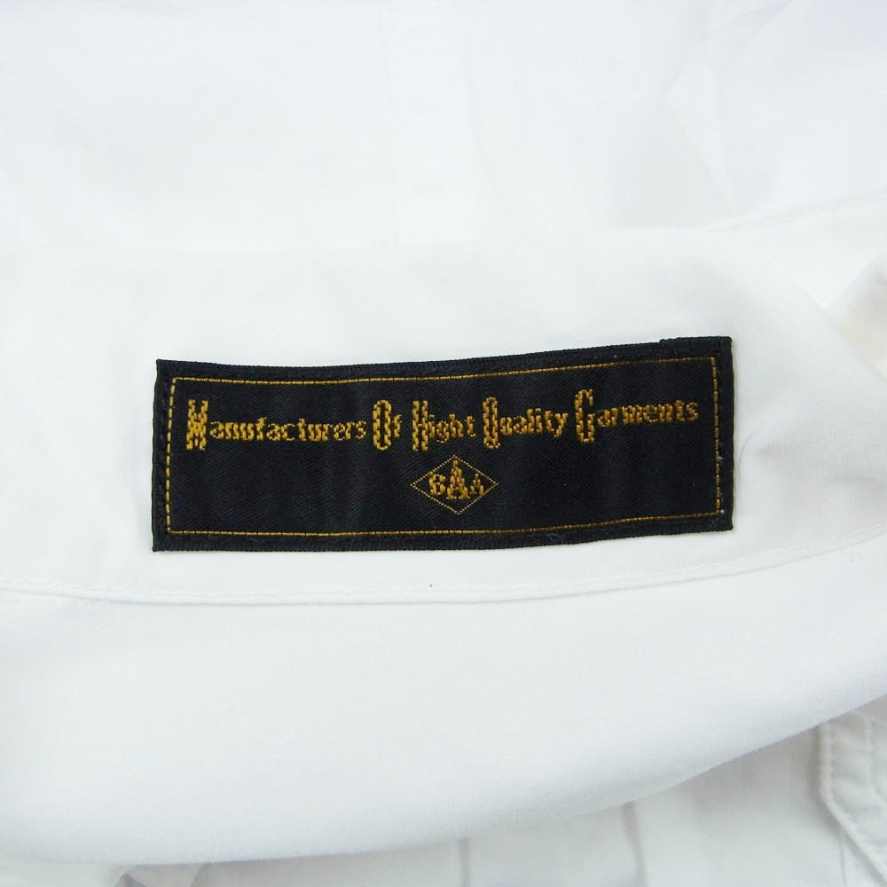 ビーエーエー BOW & ARROW SUPERIOR FRONT PLEATS SHIRT シャツ ジャケット ホワイト系 regular【美品】【中古】