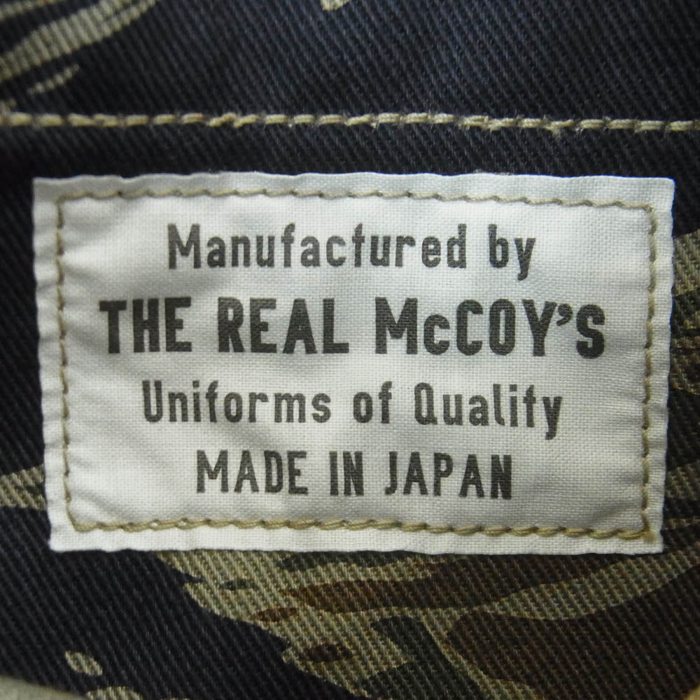 The REAL McCOY'S ザリアルマッコイズ MJ21011 TIGER CAMOUFLAGE VEST TADPOLE タイガー カモ ミリタリー ベスト グリーン系 ネイビー系 M【美品】【中古】