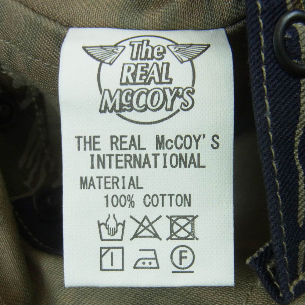 The REAL McCOY'S ザリアルマッコイズ MJ21011 TIGER CAMOUFLAGE VEST TADPOLE タイガー カモ ミリタリー ベスト グリーン系 ネイビー系 M【美品】【中古】
