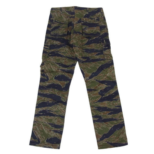 The REAL McCOY'S ザリアルマッコイズ MP21002 TIGER CAMOUFLAGE TROUSERS TADPOLE タイガーカモ ミリタリー トラウザーズ パンツ カーキ系 30【美品】【中古】